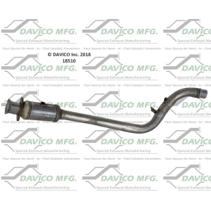 Davico Direct Fit Catalytic Converter and Pipe Assembly for 2015 Jaguar XF - 18510