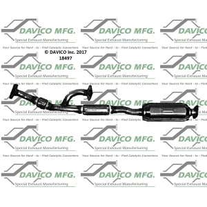 Davico Direct Fit Catalytic Converter and Pipe Assembly for 2003 Hyundai Tiburon - 18497