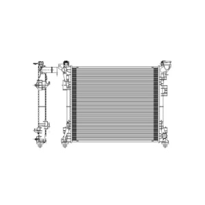 TYC Engine Coolant Radiator for 2008 Dodge Grand Caravan - 13062