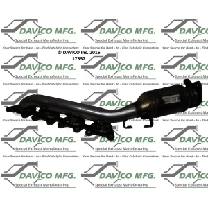 Davico Exhaust Manifold with Integrated Catalytic Converter for 2012 Hyundai Genesis - 17337