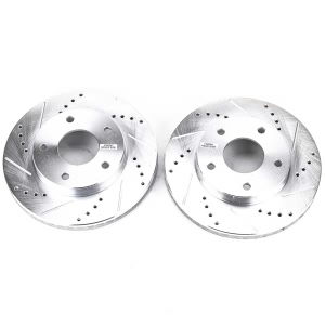Power Stop PowerStop Evolution Performance Drilled, Slotted& Plated Brake Rotor Pair for 2000 Isuzu Hombre - AR8638XPR