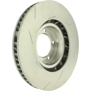 Centric SportStop Slotted 1-Piece Front Passenger Side Brake Rotor for 2014 Porsche Panamera - 126.37109