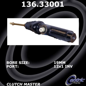 Centric Premium Clutch Master Cylinder for Audi 4000 Quattro - 136.33001