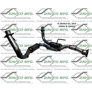 Davico Direct Fit Catalytic Converter and Pipe Assembly - 194332