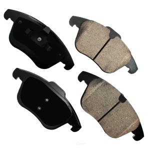 Akebono EURO™ Ultra-Premium Ceramic Front Disc Brake Pads for 2009 Volvo V70 - EUR1306