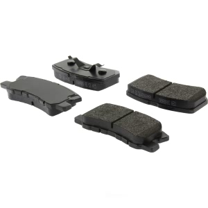 Centric Posi Quiet™ Extended Wear Semi-Metallic Rear Disc Brake Pads for 2009 Dodge Caliber - 106.08680