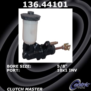 Centric Premium Clutch Master Cylinder for 1990 Geo Prizm - 136.44101