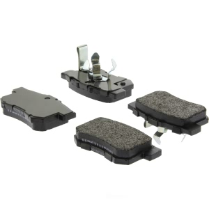 Centric Posi Quiet™ Extended Wear Semi-Metallic Rear Disc Brake Pads for 2009 Honda CR-V - 106.10860