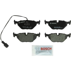 Bosch QuietCast™ Premium Organic Rear Disc Brake Pads for 1993 BMW 525i - BP396