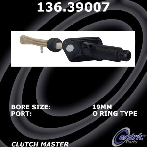 Centric Premium Clutch Master Cylinder for 2007 Volvo V70 - 136.39007