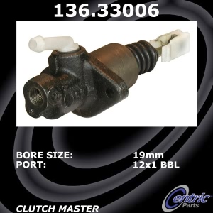 Centric Premium Clutch Master Cylinder for 1997 Volkswagen Passat - 136.33006