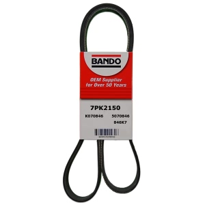 BANDO Rib Ace™ V-Ribbed OEM Quality Serpentine Belt for 2011 Toyota Tundra - 7PK2150
