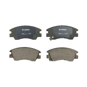 Bosch QuietCast™ Premium Organic Front Disc Brake Pads for 1989 Mitsubishi Mighty Max - BP349