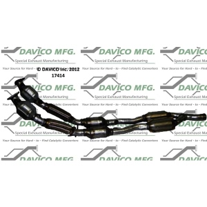 Davico Direct Fit Catalytic Converter and Pipe Assembly for 2007 Volkswagen Passat - 17414
