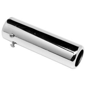 Walker Steel Pencil Style Round Straight Cut Bolt On Single Wall Chrome Exhaust Tip for 1991 Nissan Stanza - 35596