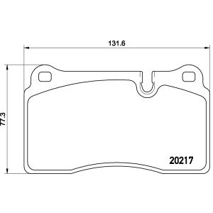 brembo Premium Low-Met OE Equivalent Front Brake Pads for 2006 Land Rover Range Rover - P44018