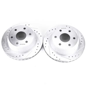 Power Stop PowerStop Evolution Performance Drilled, Slotted& Plated Brake Rotor Pair for 2005 Chevrolet Tahoe - AR8645XPR