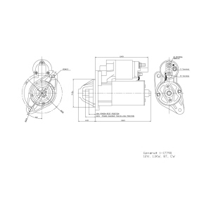 TYC Starter for Plymouth Neon - 1-17790