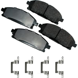 Akebono Pro-ACT™ Ultra-Premium Ceramic Front Disc Brake Pads for 2009 Nissan Quest - ACT691A