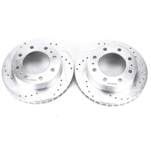 Power Stop PowerStop Evolution Performance Drilled, Slotted& Plated Brake Rotor Pair for 2005 GMC Sierra 1500 - AR8642XPR