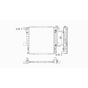 TYC Engine Coolant Radiator for Ford Ranger - 2172