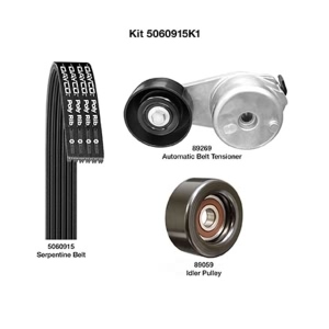 Dayco Serpentine Belt Kit for Isuzu Ascender - 5060915K1