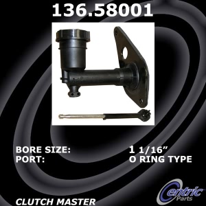 Centric Premium Clutch Master Cylinder for 2004 Jeep Liberty - 136.58001