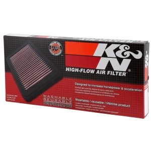 K&N 33 Series Panel Red Air Filter （14.063" L x 6.563" W x 1.563" H) for 2014 Toyota Tacoma - 33-2281