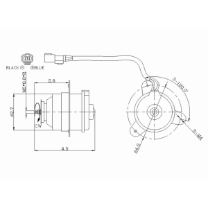 TYC Driver Side Engine Cooling Fan Motor - 630170