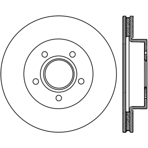 Centric Premium™ Brake Rotor for 2000 Jeep Grand Cherokee - 125.67042