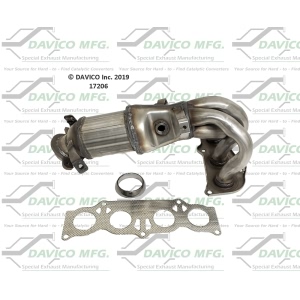 Davico Exhaust Manifold with Integrated Catalytic Converter for 2009 Toyota Corolla - 17206