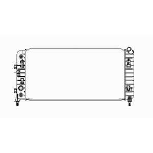 TYC Engine Coolant Radiator for 2009 Chevrolet Impala - 2827