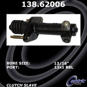 Centric Premium Clutch Slave Cylinder for 1988 GMC C2500 - 138.62006