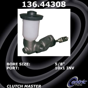 Centric Premium Clutch Master Cylinder for 1986 Toyota Cressida - 136.44308