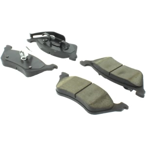 Centric Posi Quiet™ Extended Wear Semi-Metallic Rear Disc Brake Pads for 2001 Chrysler Town & Country - 106.08580