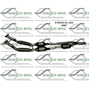 Davico Direct Fit Catalytic Converter and Pipe Assembly for 2009 Audi A3 Quattro - 18407