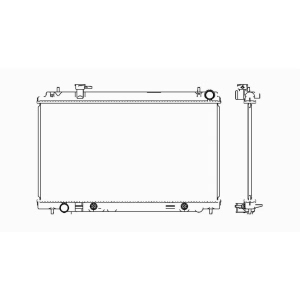 TYC Engine Coolant Radiator for 2006 Nissan 350Z - 2576