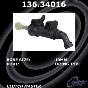 Centric Premium Clutch Master Cylinder for 2010 BMW 535i - 136.34016