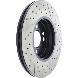Centric SportStop Drilled and Slotted 1-Piece Front Brake Rotor for 2014 Mini Cooper - 127.34101