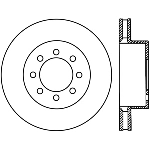 Centric Premium™ Brake Rotor for 2010 Ford F-250 Super Duty - 125.65112