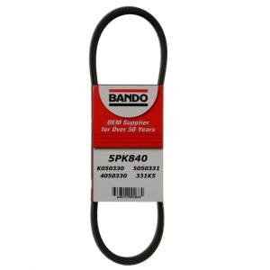 BANDO Rib Ace™ V-Ribbed Serpentine Belt for 1998 Acura TL - 5PK840