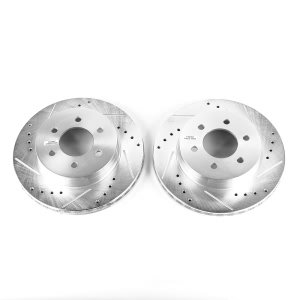 Power Stop PowerStop Evolution Performance Drilled, Slotted& Plated Brake Rotor Pair for 2002 Dodge Dakota - AR8738XPR