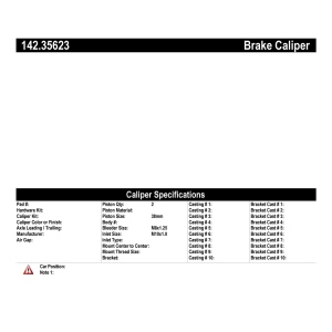 Centric Posi Quiet™ Loaded Brake Caliper for Mercedes-Benz 300CD - 142.35623