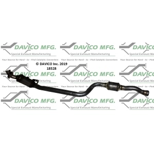 Davico Direct Fit Catalytic Converter and Pipe Assembly for 2010 Mercedes-Benz GLK350 - 18528