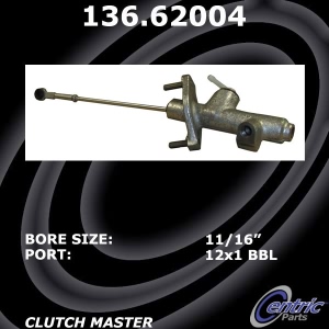 Centric Premium Clutch Master Cylinder for 1988 Chevrolet S10 - 136.62004