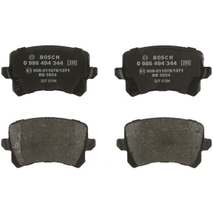 Bosch EuroLine™ Semi-Metallic Rear Disc Brake Pads for Volkswagen CC - 0986494344