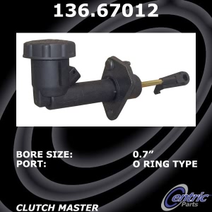 Centric Premium Clutch Master Cylinder for 1991 Jeep Cherokee - 136.67012