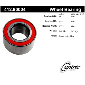 Centric Premium™ Front Passenger Side Double Row Wheel Bearing for 1999 Daewoo Leganza - 412.90004