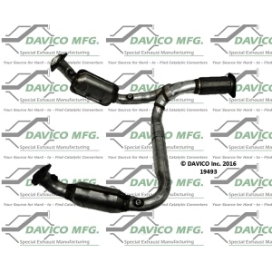 Davico Direct Fit Catalytic Converter and Pipe Assembly for 2008 Saab 9-7x - 19493