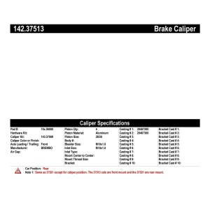 Centric Posi Quiet™ Loaded Brake Caliper for 1989 Porsche 911 - 142.37513